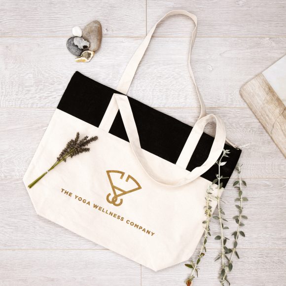 Yoga Canvas Tote Bag at The Yoga Wellness Company